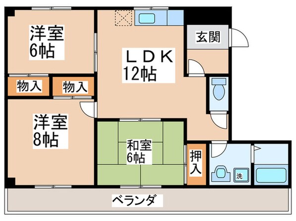 グリ－ンコ－ト広瀬の物件間取画像